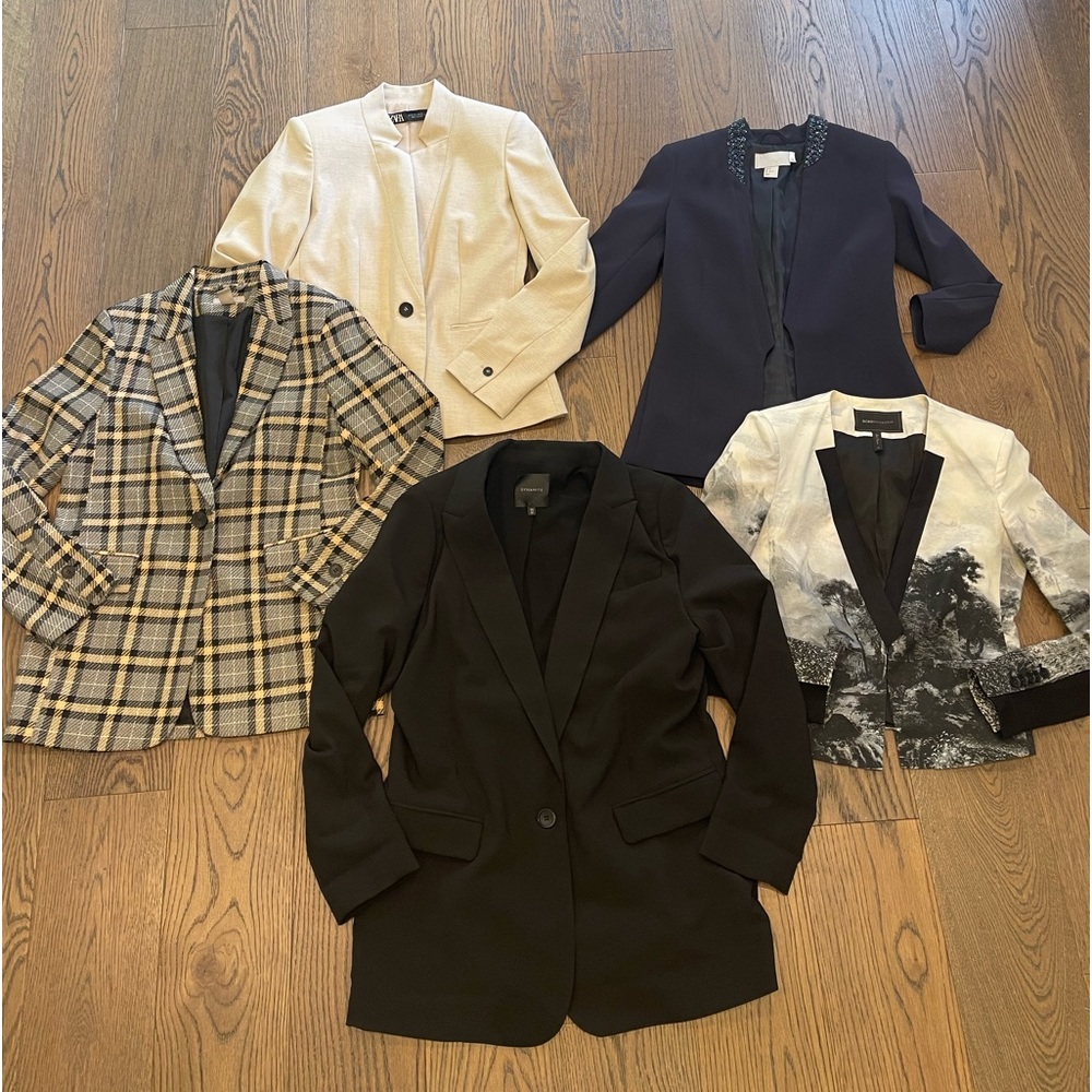 Lot of 7 Blazers (Zara H&M BCBG) Small XS S 4